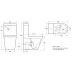 Toilet Suite Vortex Flush BTW LEN088 S/P Pan